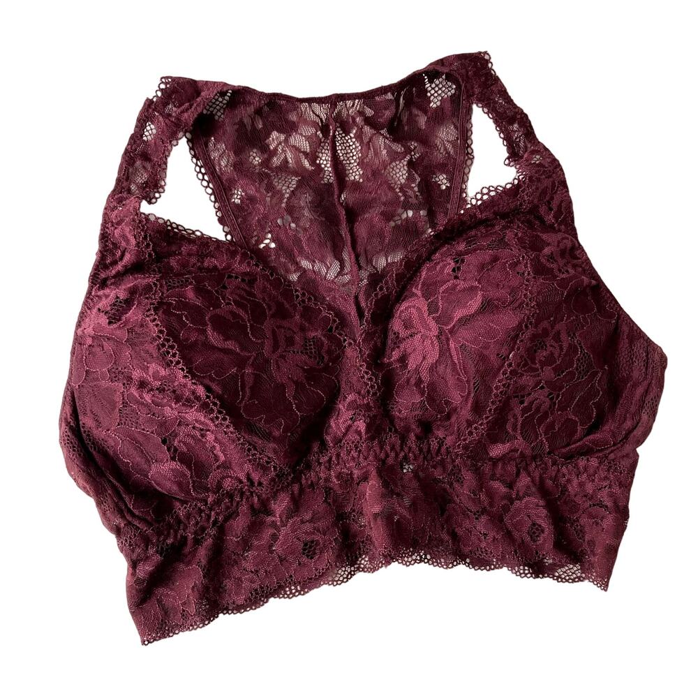 Soma Embraceable Lace Bralette - Purple Plum - Small